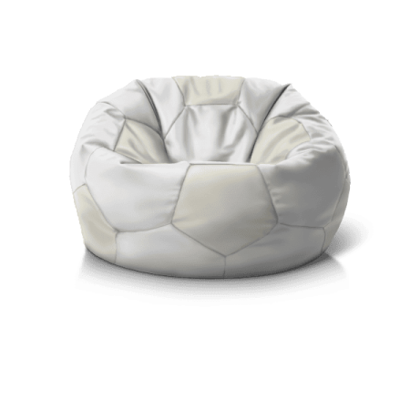 Замовляйте 'Крісло м''яч White + Ivory' — безкаркасне крісло з доставкою, вигідне рішення для дому.
